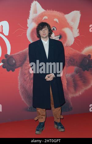 Rome, Italie. 25th févr. 2022. Baltimora assiste au tapis rouge du film de Disney Red au Space Cinema Moderno. Crédit : SOPA Images Limited/Alamy Live News Banque D'Images