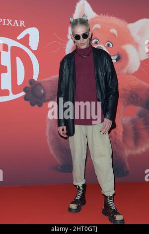 Rome, Italie. 25th févr. 2022. Versailles assiste au tapis rouge du film de Disney Red au Space Cinema Moderno. Crédit : SOPA Images Limited/Alamy Live News Banque D'Images