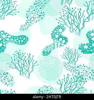 Romantique Blue floral mariage Valentin mignon sans couture motif vectoriel. Arrière-plan bleu abstrait sans coutures avec éléments floraux. Illustration de Vecteur