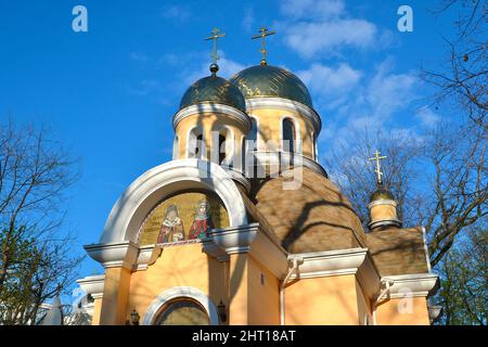 Odessa, Ukraine - 18 avril 2019 : temple orthodoxe en l'honneur de Saint-Luc, archevêque de Crimée et Saint-Martyr Valentine à Odessa, Ukraine Banque D'Images