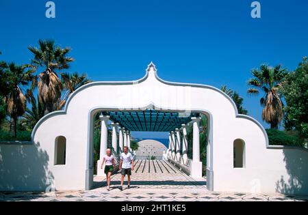 Kallithea, entrée des sources, île de Rhodes, Dodécanèse, Grèce, Europe Banque D'Images