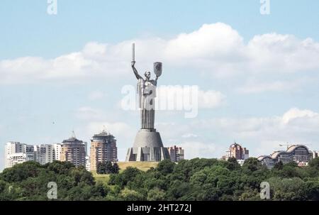 Statue de la mère patrie (Rodina Mat), Kiev, Ukraine, photo: Bo Arrhed Banque D'Images