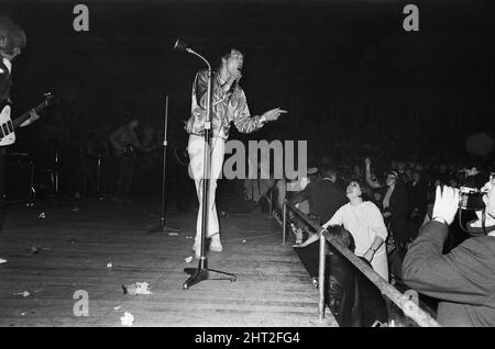 Les Rolling Stones ont donné un coup d'envoi à leur tournée au Royaume-Uni avec un concert au Royal Albert Hall.23rd septembre 1966 Banque D'Images