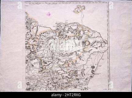 MAPA GEOGRAFICO DE UNA PARTE DE LA PROVINCIA DE BURGOS - 1784 - (PARTE SEGUNDA). Auteur: LOPEZ TOMAS. LIEU: BIBLIOTECA NACIONAL-COLECCION. MADRID. ESPAGNE. Banque D'Images