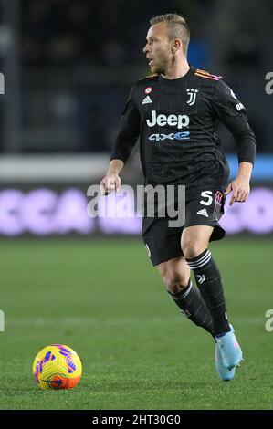 Empoli, Italie. 26th févr. 2022. Arthur de Juventus FC pendant la série Un match entre Empoli Calcio et Juventus FC au Stadio Carlo Castellani, Empoli, Italie, le 26 février 2022. Credit: Giuseppe Maffia/Alay Live News Banque D'Images