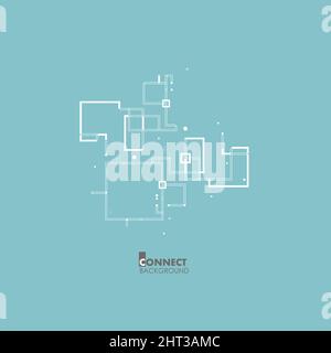 Plan architectural abstrait avec des éléments simples. Arrière-plan vectoriel moderne Illustration de Vecteur