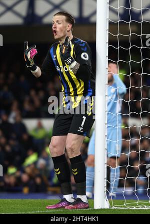 Liverpool, Angleterre, le 26th février 2022. Jordan Pickford d'Everton pendant le match de la Premier League à Goodison Park, Liverpool. Crédit photo à lire: Darren Staples / Sportimage crédit: Sportimage / Alay Live News Banque D'Images