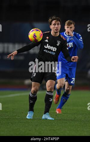 26th février 2022 : Stadio Carlo Castellani, Empoli, Italie; Serie A football, Empoli FC versus Juventus; Luca Pellegrini Banque D'Images