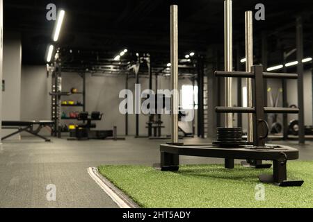 salle d'entraînement crossfit sport, de la force forte pour la tenue de sportswear sportif, sian club., Banque D'Images