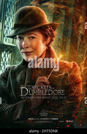 DATE DE SORTIE: 15 avril 2022 TITRE: Fantastique bêtes: Les secrets de Dumbledore STUDIO: Warner Bros. DIRECTEUR: David Yates. PARCELLE: La troisième partie de la série "des bêtes fantastiques et où les trouver" qui suit les aventures de Newt Scamander. AVEC: VICTORIA YEATES as Bunty poster Art. (Credit image: © Warner Bros/Entertainment Pictures) Banque D'Images