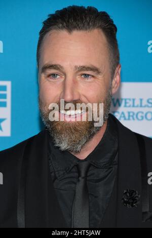 Los Angeles, États-Unis. 26th févr. 2022. Dustin Harnish arrive à la NAFPA image Awards Viewing Party 53rd qui s'est tenue au Hollywood Roosevelt à Los Angeles, CA, le samedi 26 février 2022. (Photo par Sthanlee B. Mirador/Sipa USA) crédit: SIPA USA/Alay Live News Banque D'Images