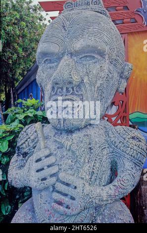 Petit musée privé à but non lucratif dédié à la présentation de l'histoire des tatouages en Nouvelle-Zélande avec un accent sur les maoris traditionnels 'Ta Banque D'Images