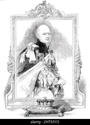 Son Altesse Royale le regretté duc de Cambridge, K.G., G.C.B., & amp;c. - d'un dessin original, 1850. « Le bulletin suivant, signé par les médecins, a annoncé le décès de son Altesse Royale : « Cambridge-House, [Londres], le 8,1850 juillet, à dix heures SON Altesse Royale le duc de Cambridge, après avoir passé une journée tranquille, a expiré un peu soudainement, Et sans souffrance, à vingt minutes avant dix heures"... son caractère privé était toujours inexceptionnel... ses manières étaient affables et agréables, personne, peut-être, possédant plus complètement cette caractéristique que le Banque D'Images