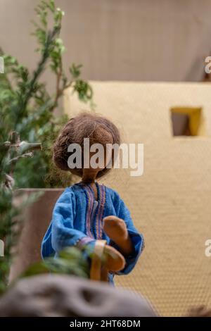 Plan vertical d'une figurine d'apôtre selon le concept de la fête du Christ Banque D'Images