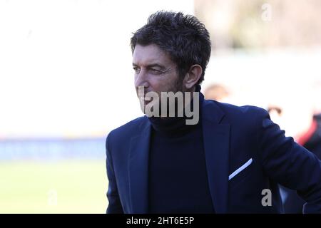 Côme, Italie. 26th févr. 2022. Giacomo Gattuso (Como 1907) regarde pendant Como 1907 vs Brescia Calcio, match de football italien série B à Côme, Italie, février 26 2022 crédit: Agence de photo indépendante/Alamy Live News Banque D'Images