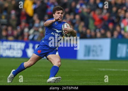 Édimbourg, Écosse, le 26th février 2022. Antoine Dupont de France pendant le match Guinness 6 Nations au stade Murrayfield, Édimbourg. Crédit photo à lire: Neil Hanna / Sportimage crédit: Sportimage / Alay Live News Banque D'Images