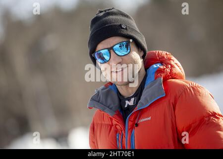 JARVEOJA Martin (est), Hyundai Shell MOBIS World Rally Team, Hyundai i20 N Rally 1, portrait lors du Rally Sweden 2022, 2nd tour du Championnat du monde de rallye WRC 2022, du 24 au 27 février 2022 à Umea, Comté de Vasterbotten, Suède - photo: Nikos Katikis/DPPI/LiveMedia Banque D'Images