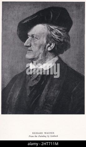 D'après le livre 'les Ludwigs de Bavière' de Henry Channon - Richard Wagner Banque D'Images