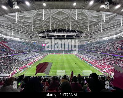 Le stade Al Thumama accueillera la coupe du monde de la FIFA, Qatar 2022. Banque D'Images