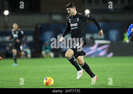 Alvaro Morata de Juventus pendant le match de football série A, Stade Carlo Castellani, Empoli / Juventus, 26th février 2022 Photographer01 Banque D'Images