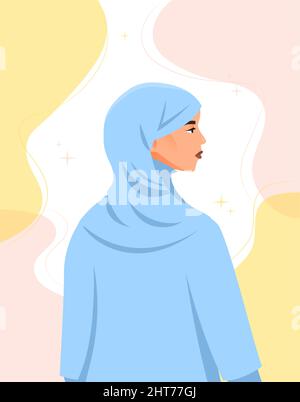 Femme dans hijab Illustration de Vecteur