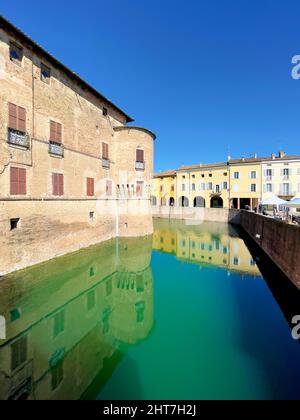 Italie Emilia Romagna Fontanellato. Rocca Sanvitale ou Château de Sanvitale Banque D'Images