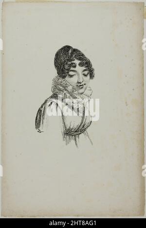 Portrait d'une jeune femme, 1817&#x2013;20. Banque D'Images