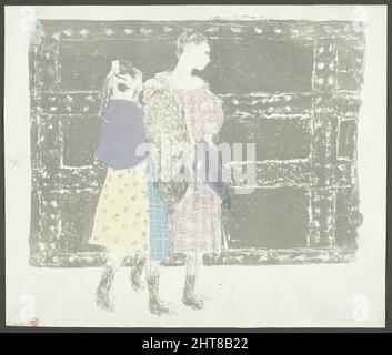 Sur le pont de l'Europe, plaque neuf de Landscapes et Interiors, 1899. Banque D'Images