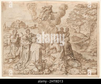 Le sacrifice de Noé, plaque IX de la création et de l'histoire ancienne de l'homme, 1606. Banque D'Images