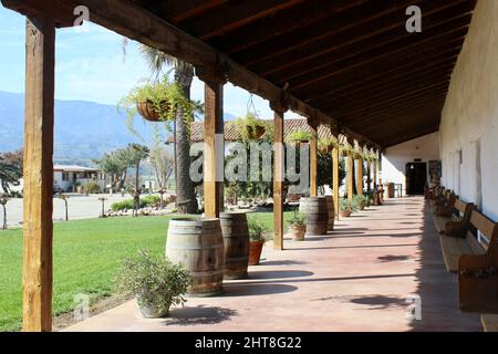 Convento, Mission Soledad, Soledad, Californie Banque D'Images