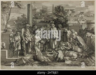 À Bury the Dead, de The Works of Mercy, 1656&#x2013;57. Banque D'Images