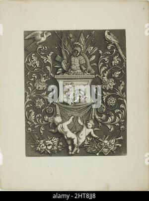 Assiette neuf, d'Un nouveau livre d'ornements, 1704. Banque D'Images