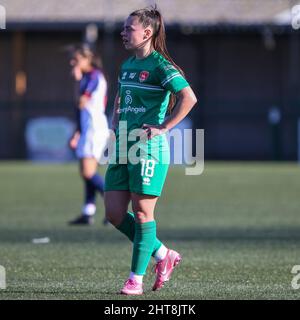 Sutton Coldfield, Royaume-Uni. 27th févr. 2022. Sutton Coldfield, Angleterre, 27th Freya Thomas (18 Coventry United) dans le match de la coupe FA entre West Bromwich Albion et Coventry Unis au sol central. Gareth Evans/SPP crédit: SPP Sport presse photo. /Alamy Live News Banque D'Images