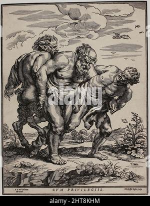 Le Silenus ivre, c. 1635. Banque D'Images