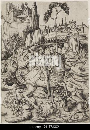 Saint George avec le Stork's Nest, c. 1450. Banque D'Images