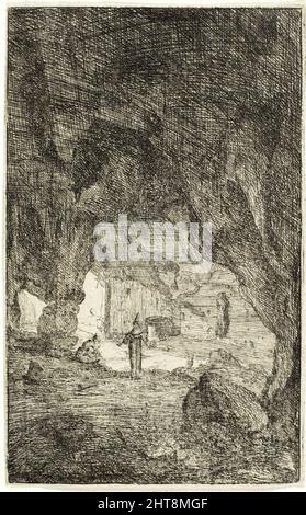 Grotte et Friars, des ruines de Rome, 1639/1640. Banque D'Images