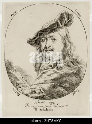 Portrait de Gerard Dou, peintre, 1660/80. Banque D'Images