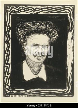 Août Strindberg, 1896. Banque D'Images