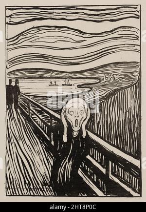 The Scream, 1895. Banque D'Images