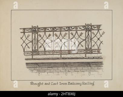 Balustrade de balcon, c. 1936. Banque D'Images