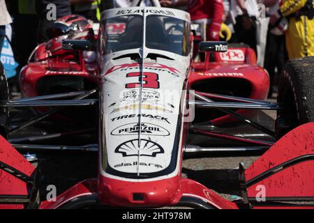 Pékin, Hebei, Chine. 27th févr. 2022. SCOTT MCLAUGHLIN (3) de Christchurch, Nouvelle-Zélande, remporte le Grand Prix Firestone de Saint-Pétersbourg dans les rues de Saint-Pétersbourg à Saint-Pétersbourg, Floride, États-Unis. (Image de crédit : © Walter G. Arce Sr./ZUMA Press Wire) Banque D'Images