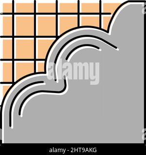 illustration vectorielle de la couleur du sol en béton coulé Illustration de Vecteur