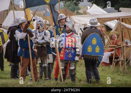 Reconstitution militaire historique de la bataille de Shrewsbury 24 juillet 2021 Banque D'Images