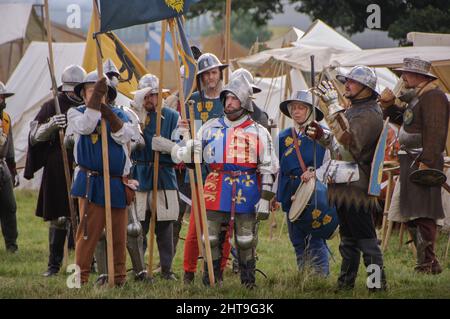 Reconstitution militaire historique de la bataille de Shrewsbury 24 juillet 2021 Banque D'Images