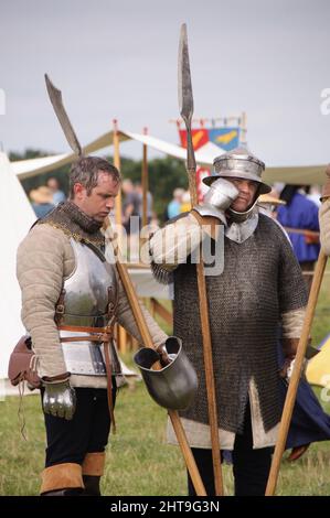 Reconstitution militaire historique de la bataille de Shrewsbury 24 juillet 2021 Banque D'Images