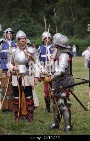 Reconstitution militaire historique de la bataille de Shrewsbury 24 juillet 2021 Banque D'Images