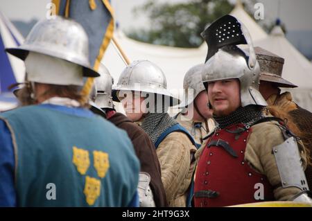 Reconstitution militaire historique de la bataille de Shrewsbury 24 juillet 2021 Banque D'Images