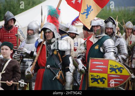 Reconstitution militaire historique de la bataille de Shrewsbury 24 juillet 2021 Banque D'Images