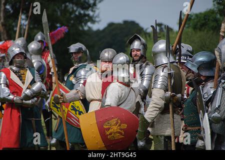 Reconstitution militaire historique de la bataille de Shrewsbury 24 juillet 2021 Banque D'Images