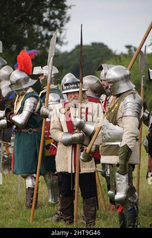 Reconstitution militaire historique de la bataille de Shrewsbury 24 juillet 2021 Banque D'Images